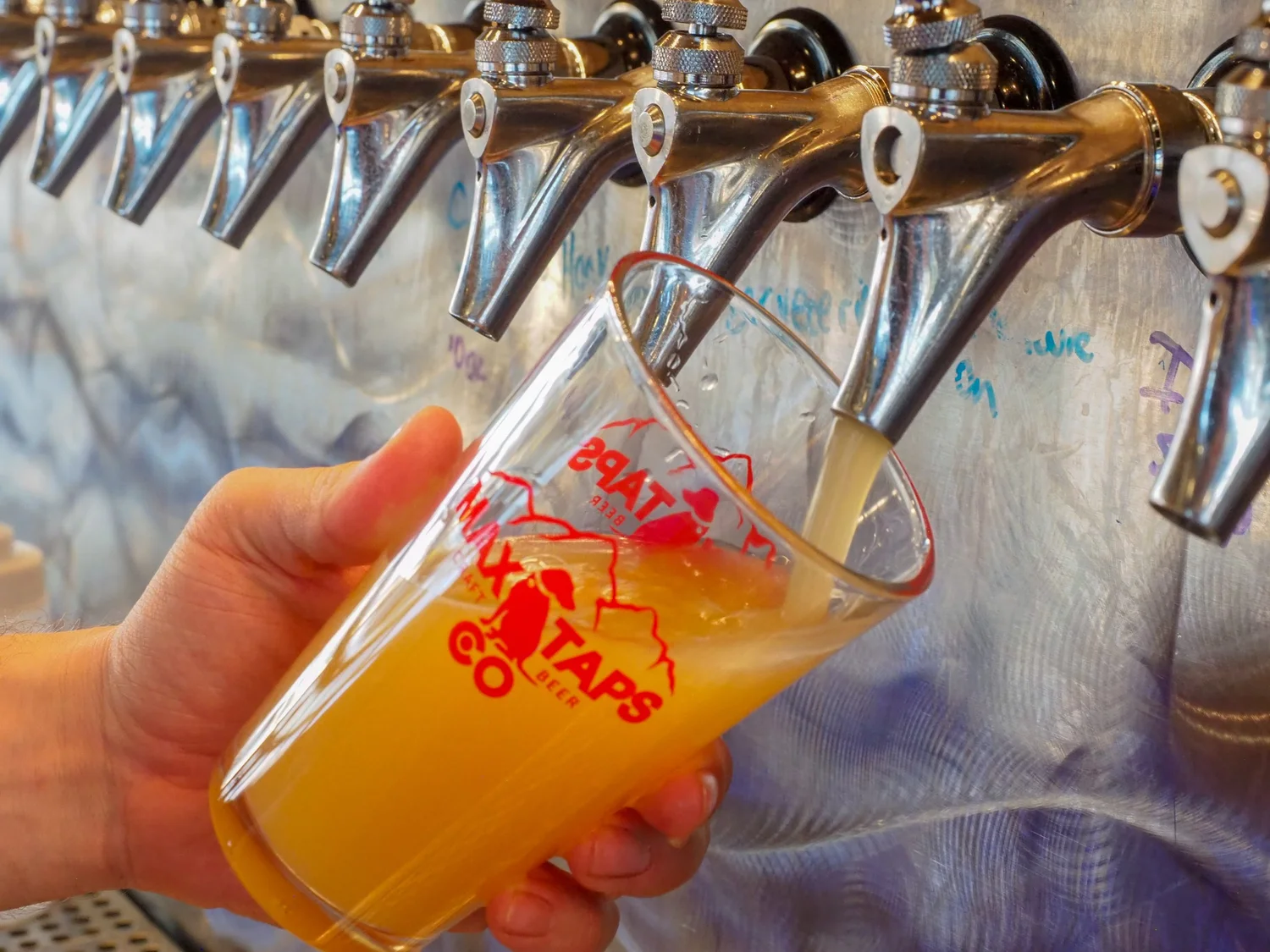 Colorado craft beer taps